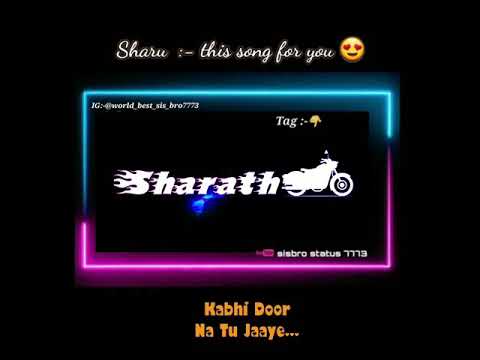 Sharath name status ll sharu whatsapp status ll name song status