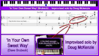 'In Your Own Sweet Way' - solo jazz piano tutorial - Take 1