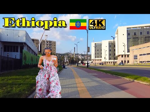 እንደ አዲስ እየተሰራች ያለችው መገናኛ አዲሱ መልኳ😍| Addis Ababa Walking Tour Megenagna 1 [4K] 🇪🇹