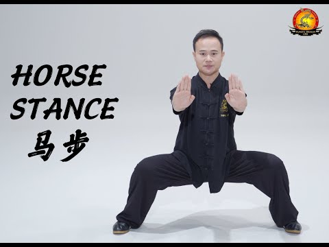 Kung Fu Dragon USA Online Tutorial: Basic Stance  - Horse Stance / 马步