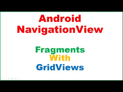Android NavigationView Ep.02 : DrawerLayout - Show Fragments With GridViews