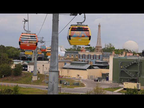Disney Skyliner 2023 4K Ride to EPCOT from Disney's Hollywood Studios | Walt Disney World Florida