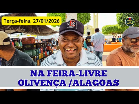 Última feira-livre de janeiro de 2026 em Olivença/Alagoas || Mercadorias, preços e pessoas. 