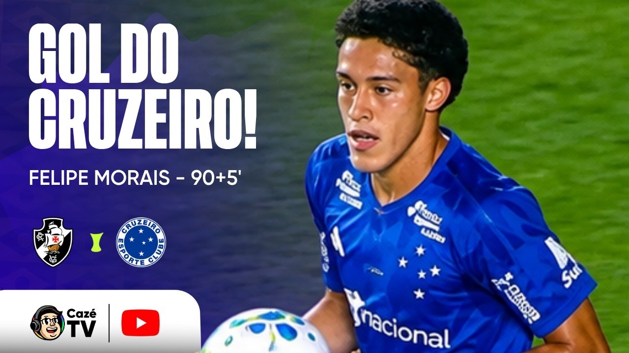 CRUZEIRO DIMINUI! FELIPE MORAIS MARCA O GOL DE HONRA DO CABULOSO CONTRA O VASCO!