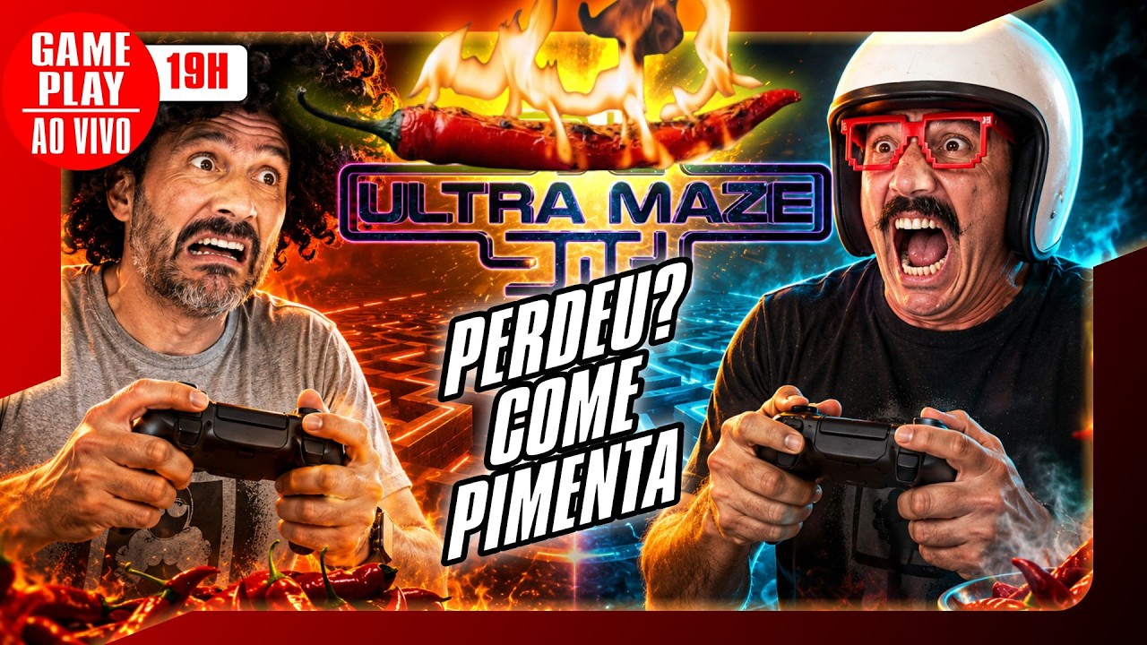 🌶️🎮🔥 HOJE - 19H AO VIVO  - A DISPUTA VAI PEGAR FOGO no JOGO Ultra Maze  #UltraMaze