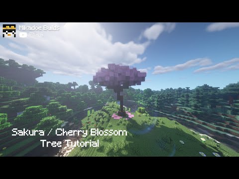 Minecraft Sakura / Cherry Blossom Tree Tutorial