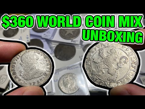 HUGE WORLD COIN HAUL - Spending $360 On Rare Silver & Better Foreign Coins (1600s & 1700s & More!)