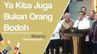 Ancaman Peretas Hasil Pemilu, Wiranto Kita Bukan Orang Bodoh