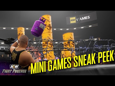 AEW Fight Forever Mini-Games Trailer Shows Explosions, Stars Skateboarding Around Barbed Wire, More