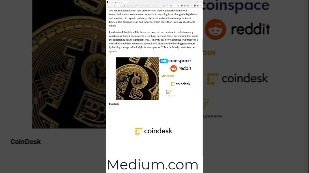Crypto News Website | Medium.com