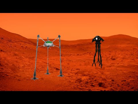 Martian tripod Vs 2005 Tripod on mars