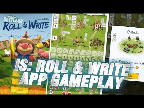 Imperial Settlers: Roll & Write app gameplay