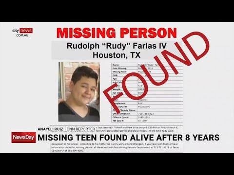 Missing teenager found alive after eight years