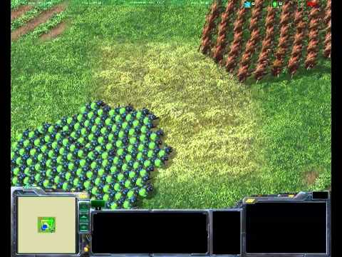 100 Hydralisk vs 200 Baneling