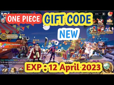 One Piece New Gift Code  2023 : Valid until April 12 #onepiece