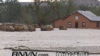 preview picture of video '6/8/2006 Brandenberg Montana Flash Flooding Stock Video.'