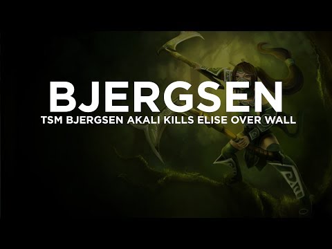 TSM Bjergsen Akali Kills Elise Over Wall