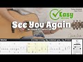 See You Again (Easy Version) - Wiz Khalifa ft. Charlie Puth | Fingerstyle Guitar | TAB+Chords+Lyrics