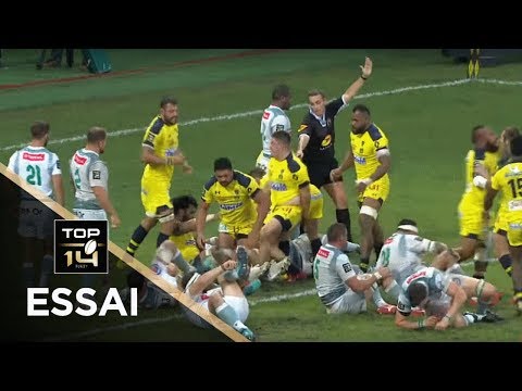 TOP 14 - Essai Yohan BEHEREGARAY (ASM) - Pau - Clermont - J4 - Saison 2018/2019