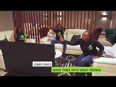 Watch your favorite game on a comfy sofa!