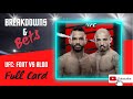 UFC FIGHT NIGHT JOSE ALDO VS ROB FONT FULL CARD BREAKDOWN PREDICTIONS AND BETS