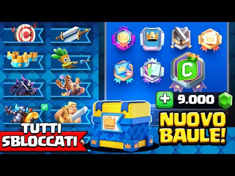 Shoppo 16 NUOVI BAULI *9.000 GEMME* per Sbloccare TUTTI i NUOVI STENDARDI! Clash Royale ITA!