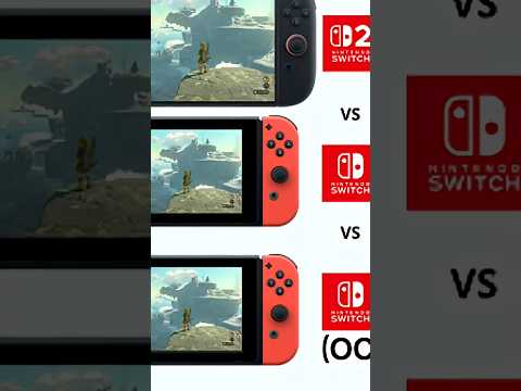 Zelda TotK - Load Times - NS2 vs NS1 vs NS1 (Max Overclock) #switch #switch2 #overclock #totk