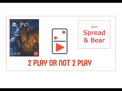 Mr. Jack 2 Player Board Game Review with Spread & Bear