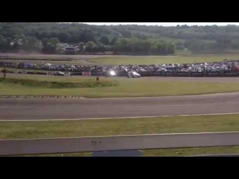Andreas Bakkerud Pass on Petter Solberg - Supercar Semi Final 1 - Lap 5 - Lydden Hill - World RX