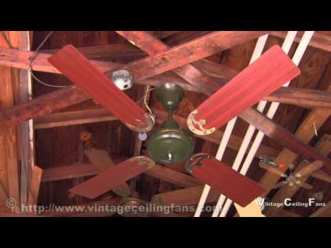 Golden Fan Electric Ceiling Fan Model 178 Dark Green