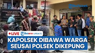 LIVE: Polsek Ijen Bondowoso Digeruduk hingga Dikepung, Kapolsek Sempat Dibawa Warga ke Desa