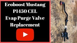 Ecoboost Mustang - P1450C Evap Purge Valve Replacement