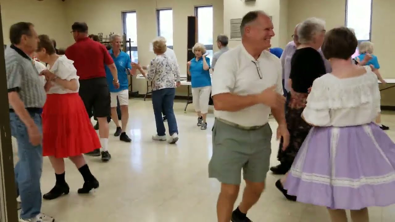 Square dancing with Doug Mallory at the Dandy Dancers Doubles Square Dance Club in Caseyville, IL 5/17/19.