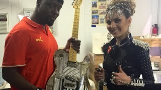 Wyclef Jean and Xenia Ghali with the 