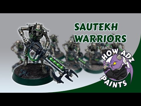 How Adz Paints... Sautekh Necron Warriors