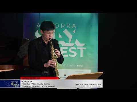 Andorra SaxFest 2019 1st Round   Yao Lu   3rd Caprice by Niccolo Paganini