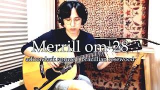 Video thumbnail for merrill OM-28 adirondack spruce / brazillian rosewood / by joiL by JoiL TV