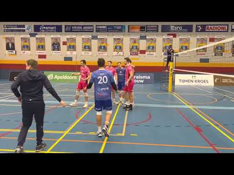 Het laatste punt in de bekerwedstrijd tegen SV Dynamo Heren 2