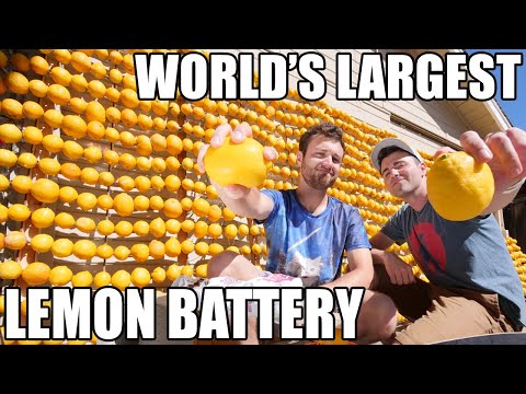 World's Largest Lemon Battery- Lemon powered Supercar