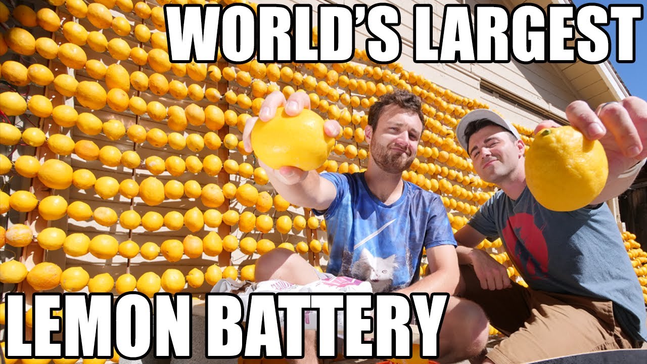 World's Largest Lemon Battery- Lemon powered Supercar