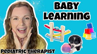 Learn to Talk Through Play! - Gestures, Colors & Motor Milestones - Peek a Boo & Baby's First Words