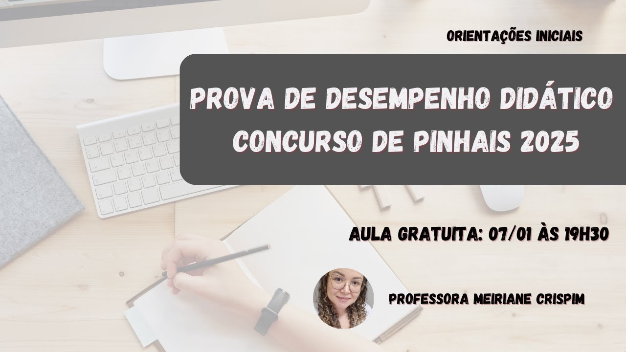 Prova de Desempenho Didático de Pinhais 2025 - Professor Ed. Infantil