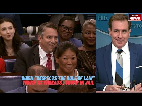 WH: Biden 'Respects The Rule Of Law' A: identified Trump as threats, less threat when Trump in jail?