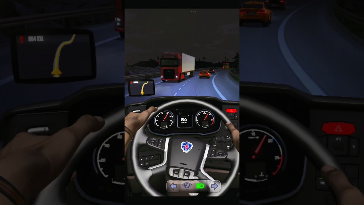 Scania truck driving 4K video | Truck Simulator Ultimate #game #games #truck #simulator #gameplay