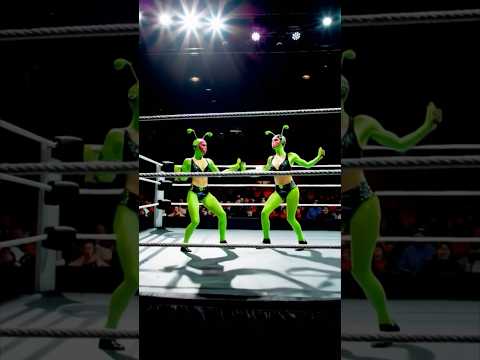 WRESTLE! WRESTLE! WRESTLE! Two sexy alien life forms just entered the ring here at Fantasy Pro!