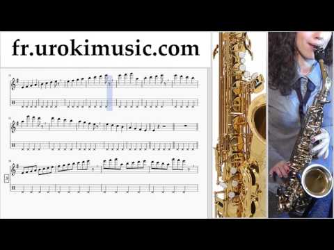 Cours de Saxophone Alto Mission Impossible - Theme Tuto Partitions Partie#1 um-i829
