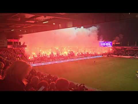 Pyro nach der Halbzeit Osnabrück - Wiesbaden