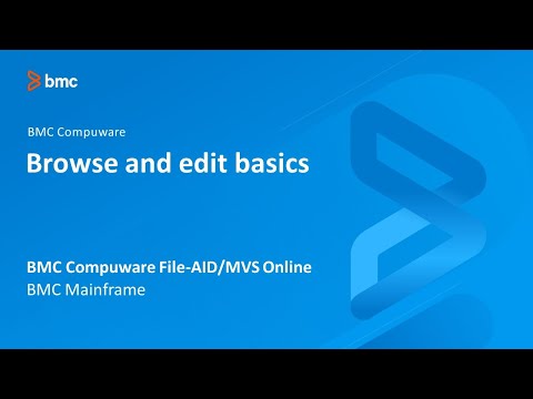 BMC Compuware File-AID/MVS Online - Browse and edit basics