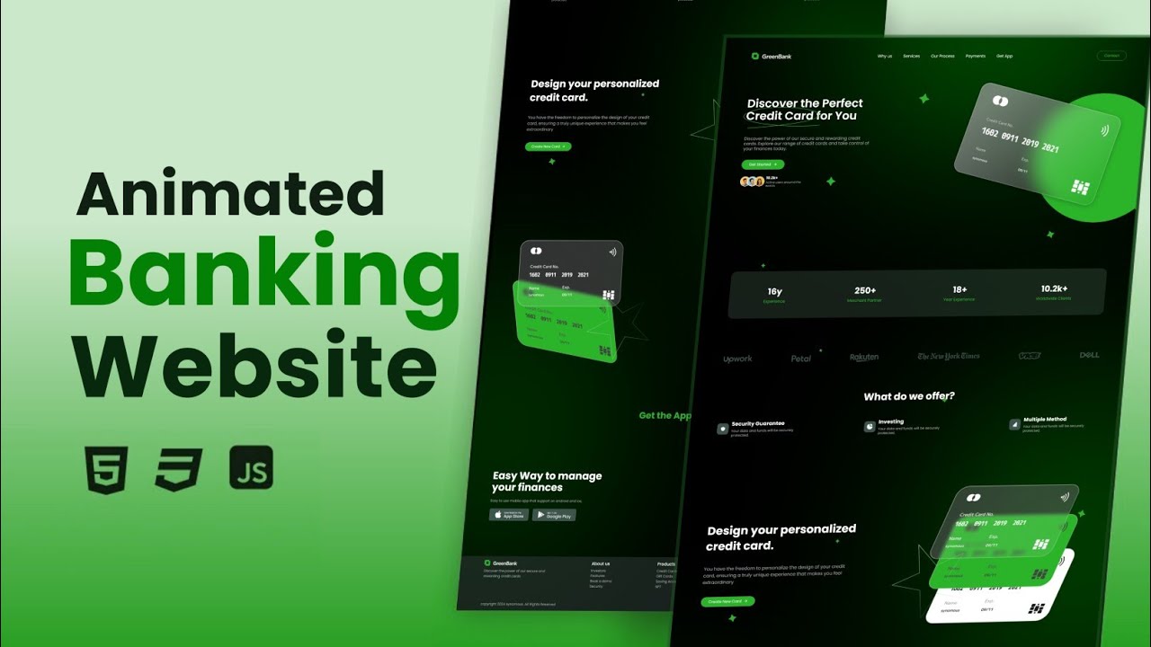 Animated Website using GSAP & HTML, CSS | Website using HTML and CSS | synomous