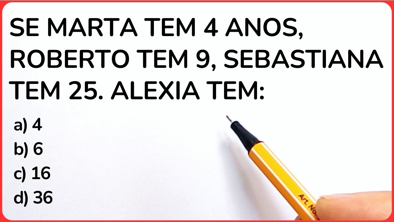 🧠5 QUESTÕES DE RACIOCÍNIO LÓGICO🔥GRAU 1